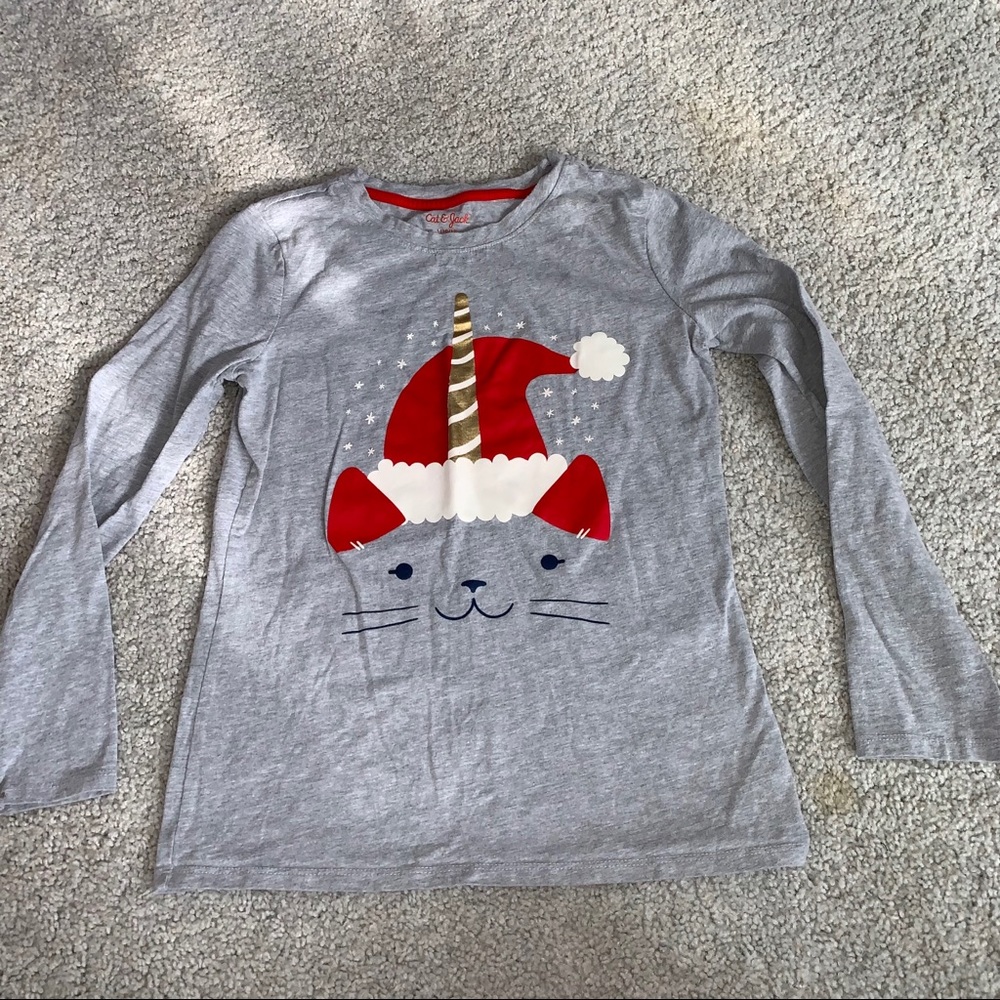 Cat & Jack Christmas Kitty Shirt